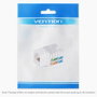 Vention Conector Keystone Jack RJ45 IPFW0 Cat.6 UTP Blanco